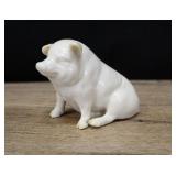 Porcelain Miniature Pig By Belleek, Ireland