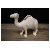 Vintage Camel Planter, Matte White