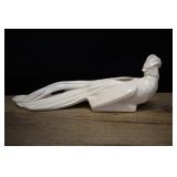 Mccoy Pottery Peacock Planter, Matte White