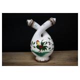 Vintage Rooster Oil & Vinegar Pottery Bottle