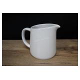 White Porcelain Creamer Pitcher, Arabia Finland