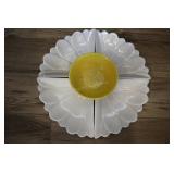 Vintage California Pottery Sunflower Sectional Pla