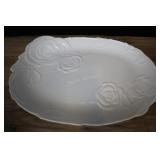 Rose Charger, White Porcelain Japan