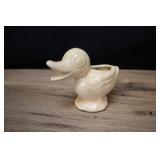 Early Mccoy Duck Planter, Miniature Cream Yellow