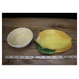 Lemon Serving Dish And Cheese  Bowl