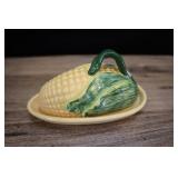 Ceramic Corn Butter Dish With Lid