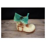 Vintage Ceramic Boot Planter, Yellow