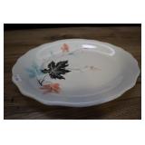 Falls Creek, Pa, Oval Platter With Scalloped Rim,