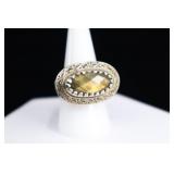 Grey Labradorite & Sterling Silver Ring