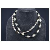Smoky Quartz Beaded Necklaces With Cultured Pearls