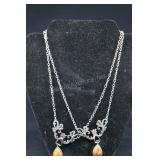 Pair Of Stone Cabochon Necklaces