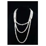 Cultured Pearls Strand Necklaces, Peach, Approx. 3
