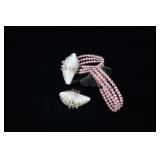 Shell And Pearl Bracelets With Extra Shell