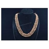 Cultured Pearls Strand Necklace, Copper, Approx. 6