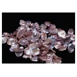 Cultured Pearl Necklace, Pink & Silver Petal Pearl