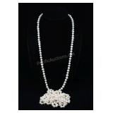 Cultured Pearl Strand Necklace, White, Approx. 90"