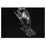 Cultured Pearl Strand Necklace, Black, Approx. 96"