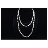 Cultured Pearl Strand Necklace, White And Peach, A