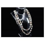 Cultured Pearl Strand Necklace, White And Peach, A