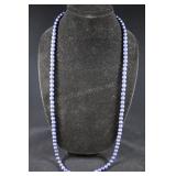 Lapis Lazuli Beaded Necklace, Round Beads Approx.