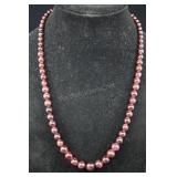 Rhodolite Garnet Beaded Necklaces, Graduate Beads
