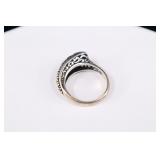 Sterling Silver Asymmetrical Ring, 925