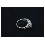 Sterling Silver Asymmetrical Ring, 925