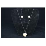 Cultured Pearl Pendant With Sterling Silver Neckla