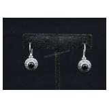 Sterling Silver & Onyx Earring, 925