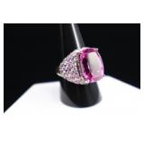 Rhodolite Garnet & Sterling Silver Rings And Earri