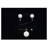 Sterling Silver & Peridot Carved Moon Face Stone E