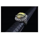 Sterling Silver Bumblebee Jasper Ring