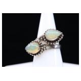 Sterling Silver & Opal Ring, 925, Sz. 6, Adjustabl