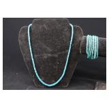 Crystal Beaded Necklace And Bracelet