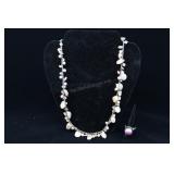 Sterling Silver & Cultured Pink Pearl Ring, And Pe