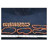 Amber Chip Necklace And Anklets