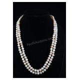 Cultured Pearl Necklace, Pink & Peach