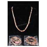 Fill In Later ??? Agate Beaded Necklaces, Approx.