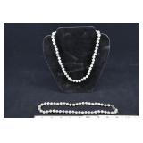 Grey Stone Bead Strands