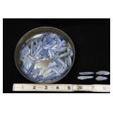 Loose Blue Agate Chip Beads