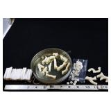 White Sea Bamboo Beads, Loose And Strand