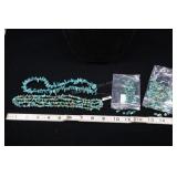 Turquoise Chip Bead Strands And Loose Beads