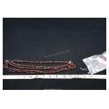 Garnet Bead Strand And Amethyst Loose Beads
