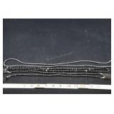 Black Faceted Crystal Bead Strands