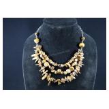 Tiger-eye Beaded Necklace