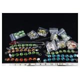 Assorted Color Glass Bead Bracelets, Approx. 15 Br