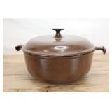 Vintage Le Creuset #26 Lidded Dutch Oven, Chocolat