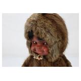 Vintage Eskimo Kewpie Doll With Genuine Fur Parka