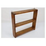 Vintage Wooden Spice Rack, Display Rack