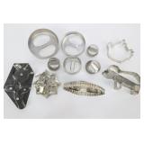 Collection Of Vintage Tin Cookie Cutters, Set Of 1
